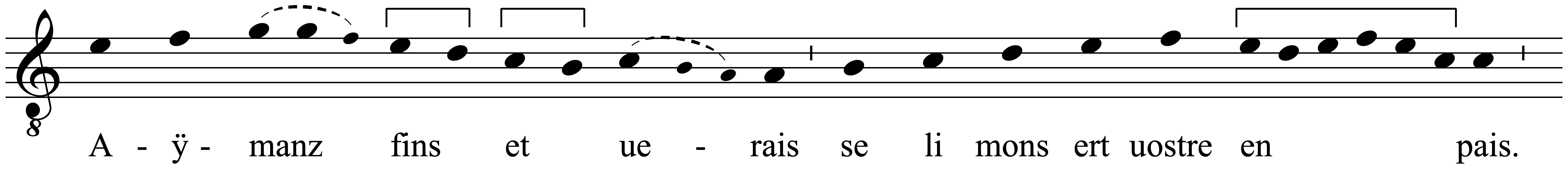 Work musical notation